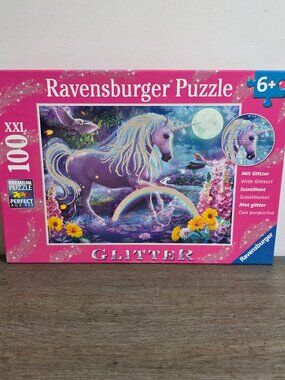 Glitter Unicorn - 100 XXL Piece Jigsaw Puzzle by Ravensburger